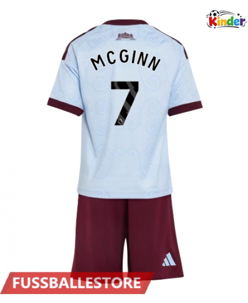 Günstige Aston Villa John McGinn #7 3rd trikot Kinder 2026-27 Kurzarm (+ Kurze Hosen)